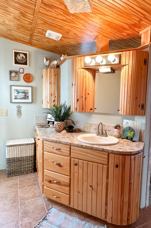 Deluxe Suite, 1 King Bed | Bathroom | Shower, free toiletries, hair dryer, towels