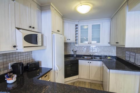 Self Catering Apartments - Ground F | Private kitchen | Full-size fridge, microwave, oven, stovetop