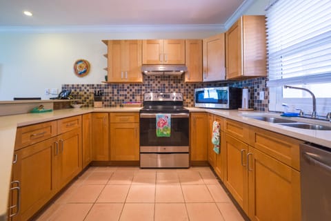 Condo, 2 Bedrooms, Oceanfront | Private kitchen | Full-size fridge, microwave, oven, dishwasher