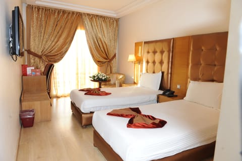 Standard Double Room | Premium bedding, in-room safe, desk, blackout drapes