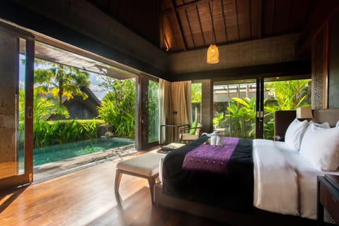 Garden Private Pool Villa (Free entrance to Bali Zoo) | Premium bedding, minibar, in-room safe, desk