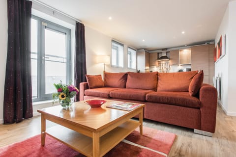 Apartment, 2 Bedrooms, 2 Bathrooms | Living area | Flat-screen TV, MP3 dock