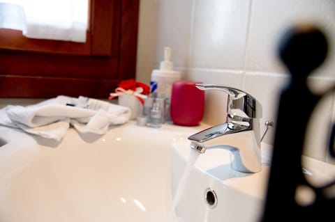 Comfort Double Room, Private Bathroom, Park View | Bathroom amenities | Shower, free toiletries, hair dryer, bathrobes