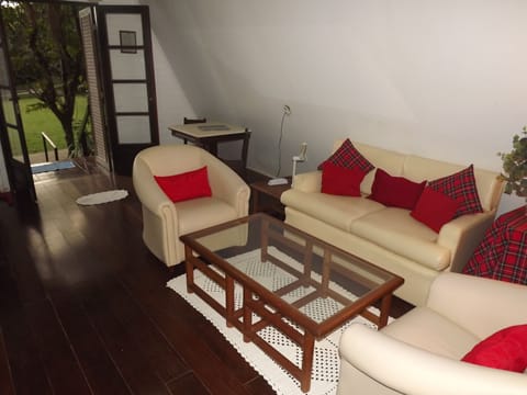 Family Bungalow, 3 Bedrooms, Garden View | Living area | 32-inch LED TV with satellite channels, TV