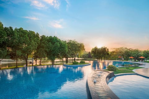 Indoor pool, seasonal outdoor pool