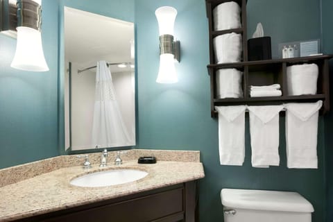 Standard Room, 1 King Bed | Bathroom | Combined shower/tub, free toiletries, hair dryer, towels