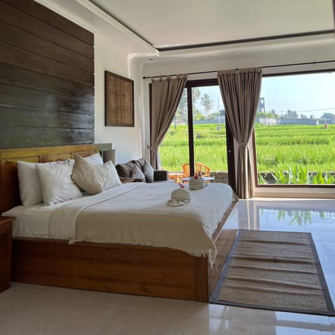 Deluxe Room with Rice field View | Premium bedding, in-room safe, desk, blackout drapes