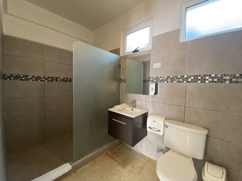 Standard Double Room | Bathroom | Shower, hair dryer, towels, soap