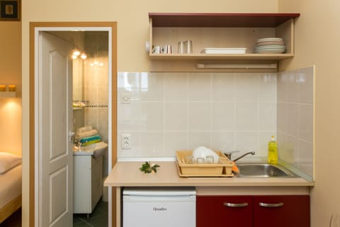 Triple Room, Ground Floor | Private kitchenette | Fridge