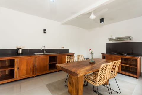 Villa | Private kitchen | Fridge, coffee/tea maker, electric kettle