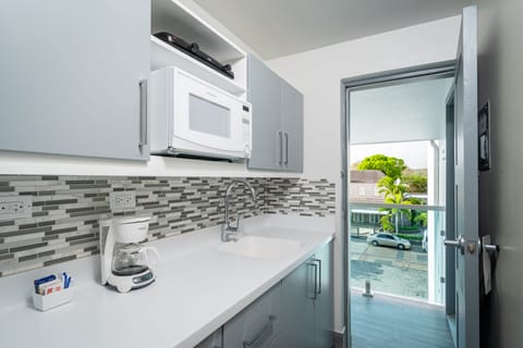 Superior Studio, Ocean View, Oceanfront | Private kitchenette | Fridge, microwave, coffee/tea maker, electric kettle