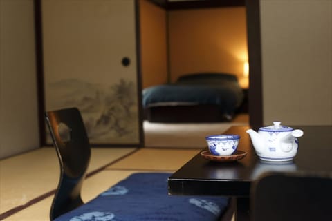 Japanese Western Room, River View, Kuu | Minibar, in-room safe, desk, bed sheets