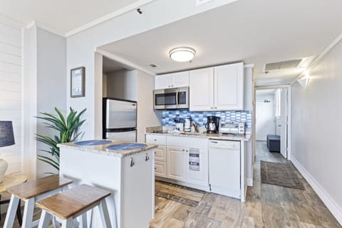 Signature Condo, 1 Bedroom, Pool Access, Beachfront | Private kitchenette | Full-size fridge, microwave, stovetop, dishwasher