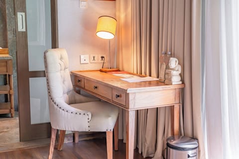 Villa, 1 Bedroom, Private Pool | Living area | 50-inch LED TV with cable channels, TV