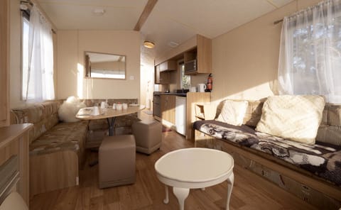 Mobile Home, Private Bathroom | Living area | TV