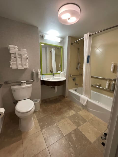 Free toiletries, hair dryer, towels, soap