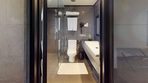 Superior Sea View | Bathroom | Shower, free toiletries, hair dryer, towels