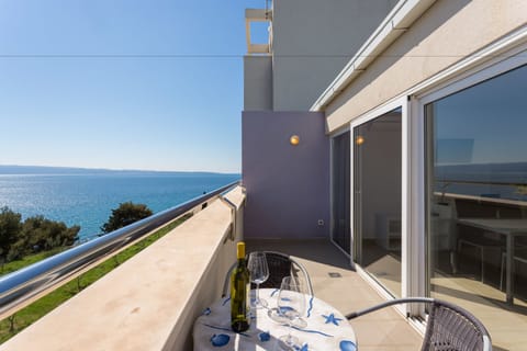 Panoramic Apartment, Balcony, Sea View | Terrace/patio