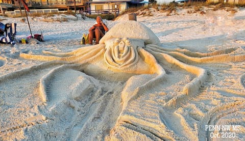 On the beach