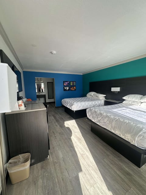 Room, 2 Queen Beds, Non Smoking | Blackout drapes, soundproofing, free WiFi, bed sheets