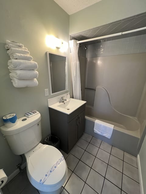 Classic Room, 1 King Bed | Bathroom | Combined shower/tub, free toiletries, towels