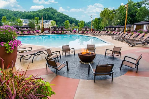 Indoor pool, seasonal outdoor pool