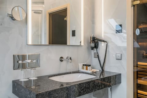 Free toiletries, hair dryer, slippers, towels