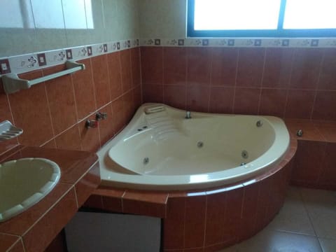 Executive Double Room, 1 Bedroom, Pool Access | Bathroom | Free toiletries, towels, soap, toilet paper