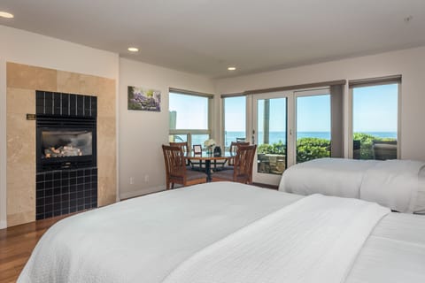 Deluxe Room, 2 Queen Beds, Patio, Ocean View | Iron/ironing board, free WiFi, bed sheets, alarm clocks