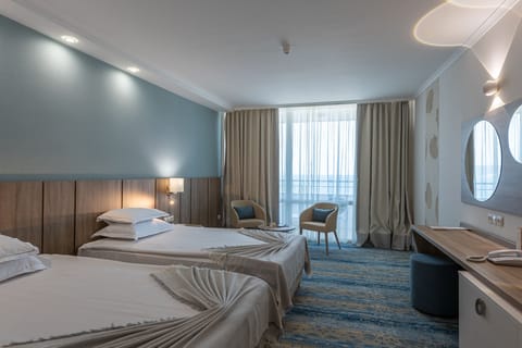 Superior Double or Twin Room, Balcony, Sea View | Minibar, desk, iron/ironing board, free WiFi