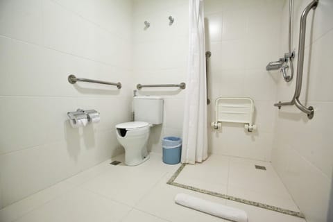 Standard Room Handicap | Bathroom | Shower, free toiletries, hair dryer, towels