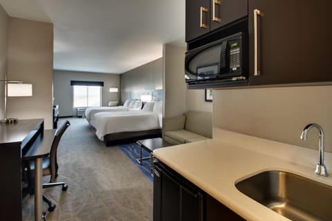 Suite, 2 Queen Beds | In-room safe, desk, iron/ironing board, free cribs/infant beds