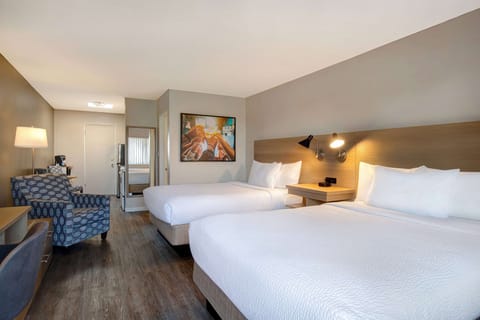 Limited View, 2 Queen Beds Non-Smoking Suite  | In-room safe, desk, iron/ironing board, free cribs/infant beds