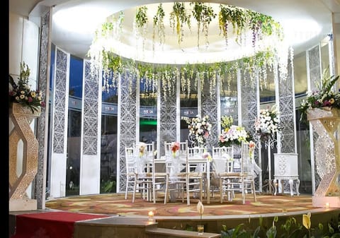 Outdoor wedding area