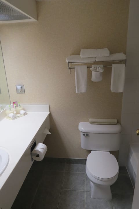 King Room | Bathroom | Combined shower/tub, free toiletries, hair dryer, towels