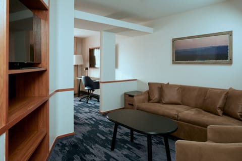 Suite, 1 Bedroom, Corner | Living room | 27-inch TV with cable channels, DVD player