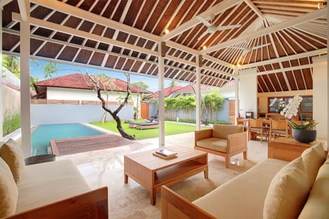 Two Bedrooms Pool Villa | Living area | TV