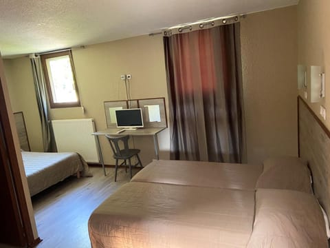 Individually decorated, individually furnished, desk, iron/ironing board