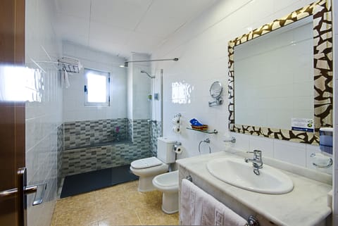 Standard Double or Twin Room | Bathroom | Free toiletries, hair dryer, bidet, towels