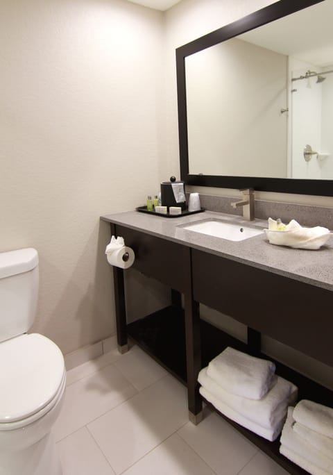 Double Queen Room 2 | Bathroom | Shower, free toiletries, hair dryer, towels