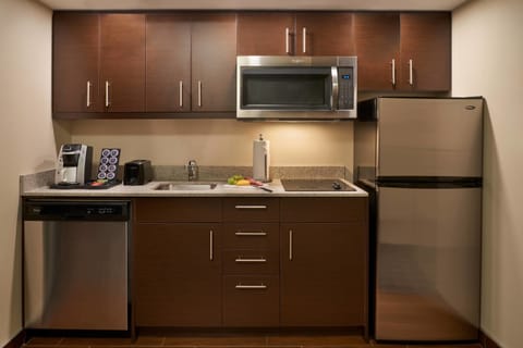 Suite, 1 Bedroom, Non Smoking | Private kitchen | Fridge, microwave, stovetop, dishwasher