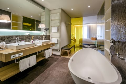 Premium bedding, minibar, in-room safe, desk