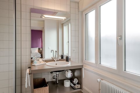 Double Room, Balcony, River View | Bathroom | Shower, free toiletries, hair dryer, towels