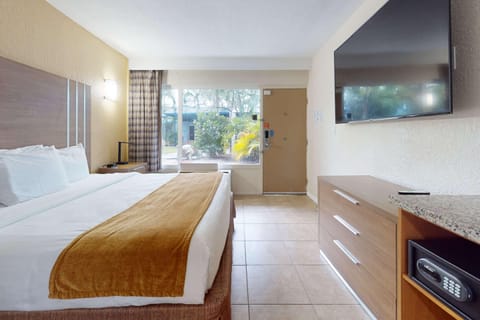 Deluxe Room, 1 King Bed, Mobility Accessible, No Pets Allowed | Premium bedding, in-room safe, individually decorated