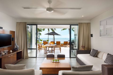 Room, 3 Bedrooms, Private Pool, Beachfront (Residence) | Premium bedding, in-room safe, soundproofing, iron/ironing board