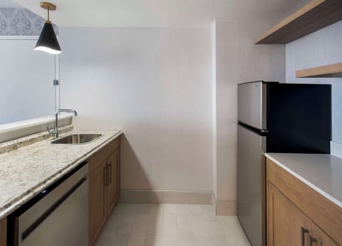 Suite, 1 King Bed, Mountain View | Private kitchen | Fridge, microwave, coffee/tea maker, eco-friendly cleaning products