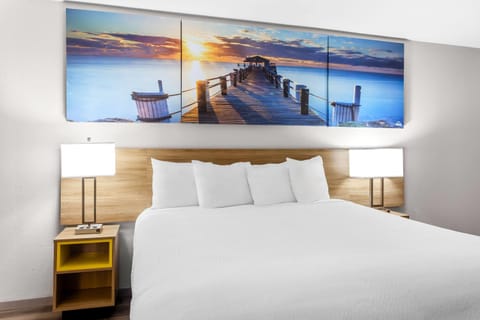 Room, 1 King Bed, Non Smoking | Individually furnished, desk, iron/ironing board, rollaway beds