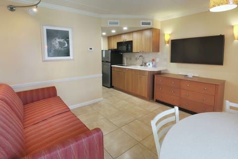 Standard Suite, 1 Bedroom, Ocean View | Living area | Flat-screen TV