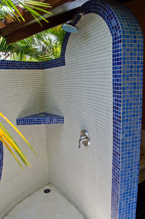 Deluxe Villa | Bathroom | Shower, rainfall showerhead, designer toiletries, hair dryer