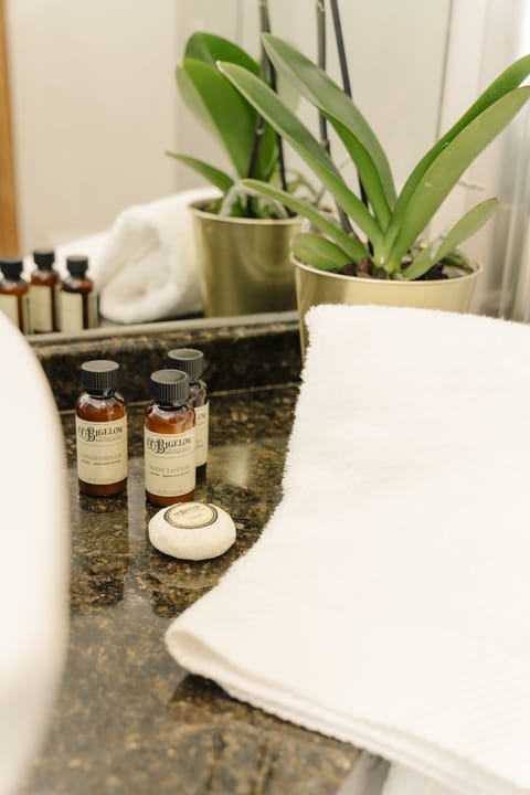 Superior Double Room | Bathroom amenities | Combined shower/tub, designer toiletries, hair dryer, slippers